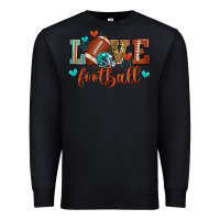 Black love football Premium Sweatshirt - Zillion Design Studio