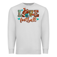 Dove Grey love football Premium Sweatshirt - Zillion Design Studio
