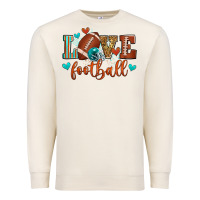 Sandshell love football Premium Sweatshirt - Zillion Design Studio