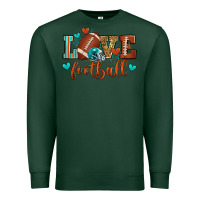 Sports Green love football Premium Sweatshirt - Zillion Design Studio