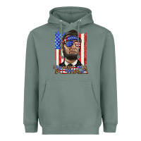 Sage merica with lincoln Heavyweight Hoodie - texasbilliewilder