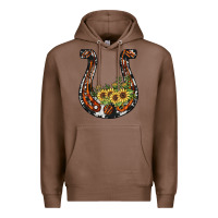 Chestnut horseshoe sunflower Premium Hoodie - JahusDesignShop