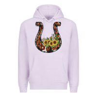 Lilac horseshoe sunflower Premium Hoodie - JahusDesignShop