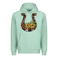 Seafoam horseshoe sunflower Premium Hoodie - JahusDesignShop