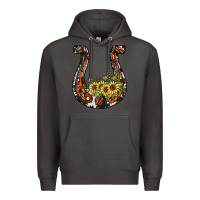 Smoke horseshoe sunflower Premium Hoodie - JahusDesignShop
