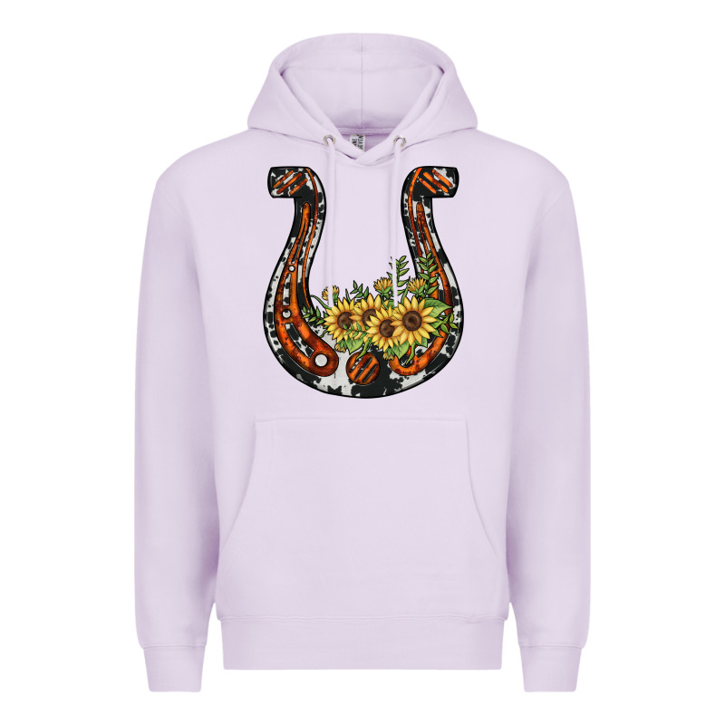 Horseshoe Sunflower Premium Hoodie by JahusDesignShop | Teevron