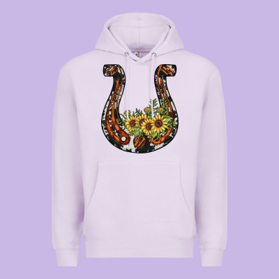 Horseshoe Sunflower Premium Hoodie Designed By Jahusdesignshop