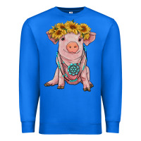 True Royal sunflower pig with gemstone Premium Sweatshirt - RanaPortraitStore