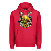 Cardinal horseshoe sunset Premium Hoodie - JahusDesignShop