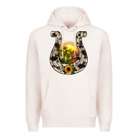 Pale Pink horseshoe sunset Premium Hoodie - JahusDesignShop