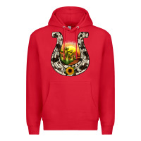 Red horseshoe sunset Premium Hoodie - JahusDesignShop