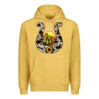 Antique Gold horseshoe sunset Premium Hoodie - JahusDesignShop