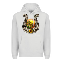 Dove Grey horseshoe sunset Premium Hoodie - JahusDesignShop