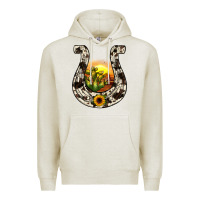 Oatmeal Heather horseshoe sunset Premium Hoodie - JahusDesignShop