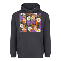 Smoke easter bunny carrot daisys leopard glitter Heavyweight Hoodie - RanaPortraitStore