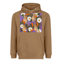 Toasted Coconut easter bunny carrot daisys leopard glitter Heavyweight Hoodie - RanaPortraitStore