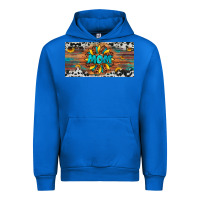 Cobalt leopard sunflower mom license plate Urban Hoodie - Artiststas