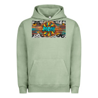 Pigment Oil Green leopard sunflower mom license plate Urban Hoodie - Artiststas