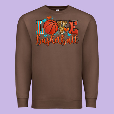 Love Basketball Premium Sweatshirt Designed By Zillion Design Studio