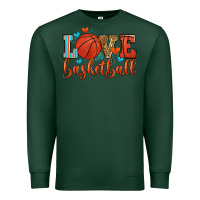 Sports Green love basketball Premium Sweatshirt - Zillion Design Studio