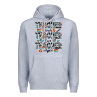Heather Grey teacher teach love inspire Premium Hoodie - JahusDesignShop