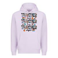Lilac teacher teach love inspire Premium Hoodie - JahusDesignShop