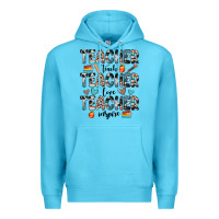 Ocean Blue teacher teach love inspire Premium Hoodie - JahusDesignShop