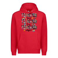 Red teacher teach love inspire Premium Hoodie - JahusDesignShop