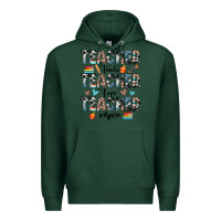 Sports Green teacher teach love inspire Premium Hoodie - JahusDesignShop
