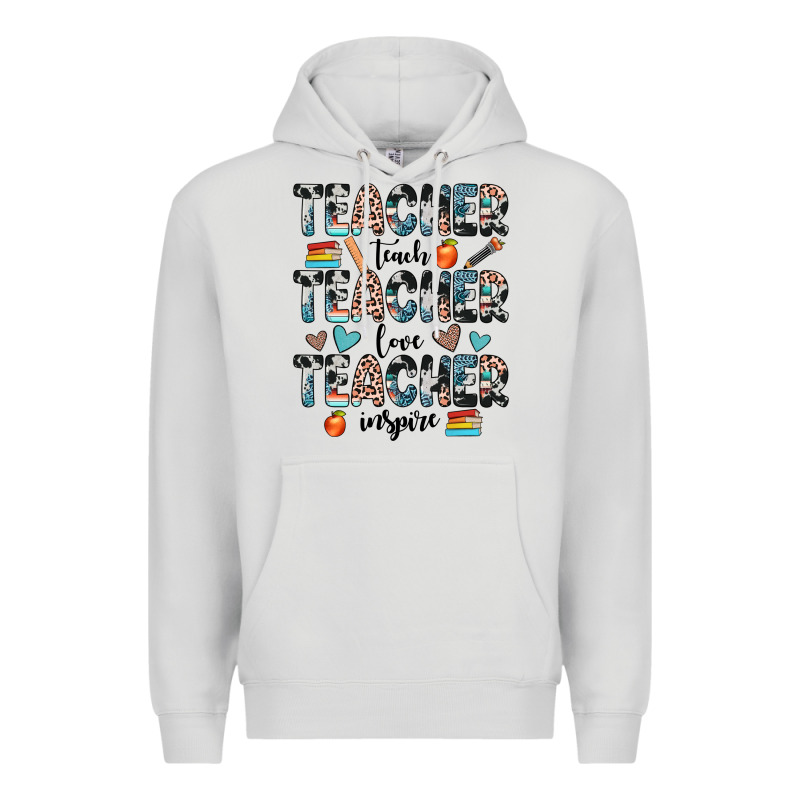 Teacher Teach Love Inspire Premium Hoodie by JahusDesignShop | Teevron