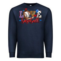 Navy love baseball Premium Sweatshirt - Zillion Design Studio