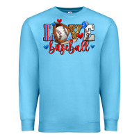 Ocean Blue love baseball Premium Sweatshirt - Zillion Design Studio