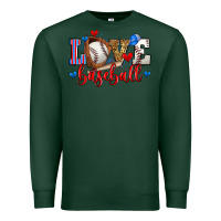 Sports Green love baseball Premium Sweatshirt - Zillion Design Studio