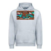 Heather Grey hearts mama license plate Urban Hoodie - Artiststas