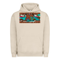 Pigment French Oak hearts mama license plate Urban Hoodie - Artiststas