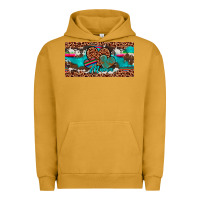 Pigment Peanut Butter hearts mama license plate Urban Hoodie - Artiststas