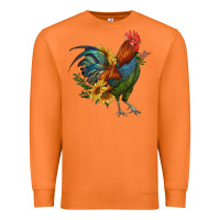 Carrot rooster with sunflowers Premium Sweatshirt - RanaPortraitStore