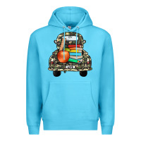Ocean Blue farm truck,back to school Premium Hoodie - JahusDesignShop
