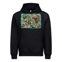Black cactus cowboy hat background Urban Hoodie - AdoDesignShop