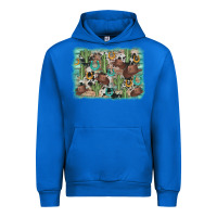 Cobalt cactus cowboy hat background Urban Hoodie - AdoDesignShop