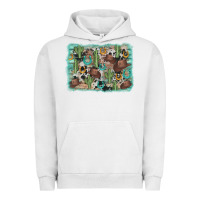 Pigment Lunar Rock cactus cowboy hat background Urban Hoodie - AdoDesignShop