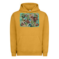Pigment Peanut Butter cactus cowboy hat background Urban Hoodie - AdoDesignShop