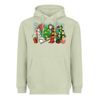Matcha christmas trees with baseball Heavyweight Hoodie - Zillion Design Studio