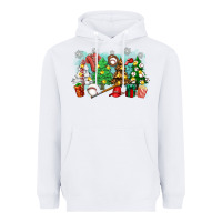 White christmas trees with baseball Heavyweight Hoodie - Zillion Design Studio