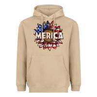 Mushroom merica with sunflower Heavyweight Hoodie - texasbilliewilder