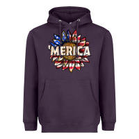 Plum merica with sunflower Heavyweight Hoodie - texasbilliewilder