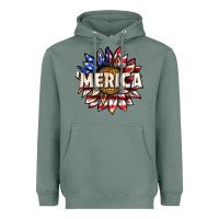 Sage merica with sunflower Heavyweight Hoodie - texasbilliewilder