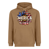 Toasted Coconut merica with sunflower Heavyweight Hoodie - texasbilliewilder