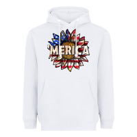 White merica with sunflower Heavyweight Hoodie - texasbilliewilder