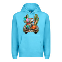 Ocean Blue farm truck,back to school Premium Hoodie - JahusDesignShop